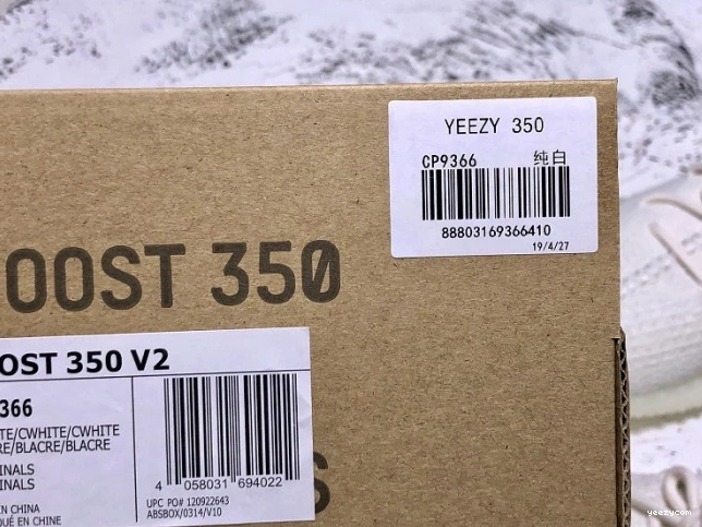 CP9366 Boost Adidas Yeezy Cream 350 White V2 0814